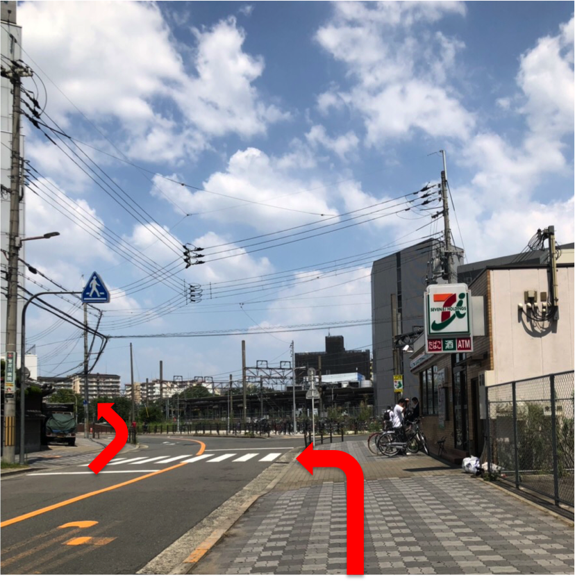 目印はセブンイレブン